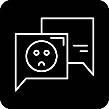 konuşma balonu simgesi, vektör illüstrasyonu