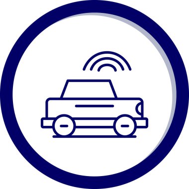 - Araba. Web simgesi basit illüstrasyon