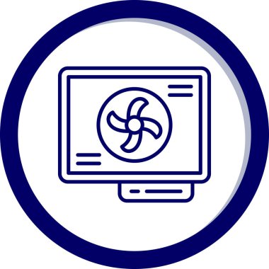 Dizüstü bilgisayar simgesi vektör çizimi