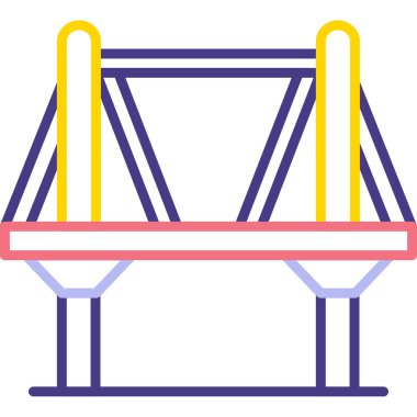 Köprü. Web simgesi basit illüstrasyon