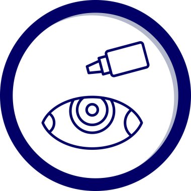 Göz simgesi vektör illüstrasyonu