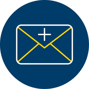 Zarf. Web simgesi basit illüstrasyon