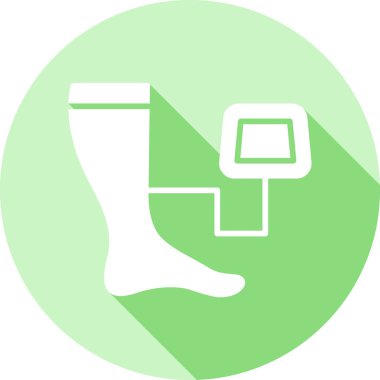 Beyaz üzerine izole edilmiş tek bir simgenin vektör illüstrasyonu.