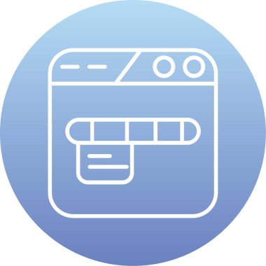 Mutfak ikonu. vektör illüstrasyonu