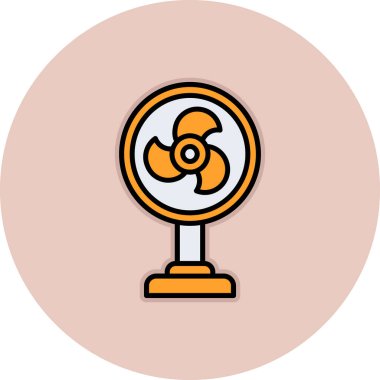 fan simgesi vektör illüstrasyonu