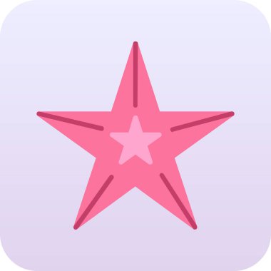 Bir yıldız simgesinin vektör illüstrasyonu