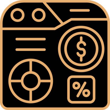 Dolar simgesi vektör illüstrasyonu