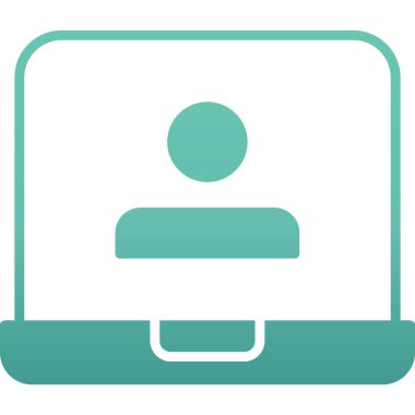 Hesap uzmanı simgesi düz biçimli