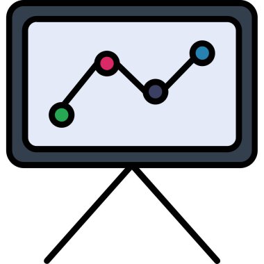 grafik çizelgesi vektör simgesi