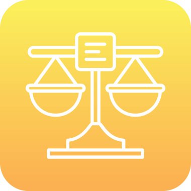 vektör yasası ve adalet simgesi