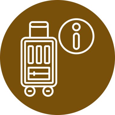 bagaj. Web simgesi basit illüstrasyon