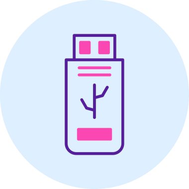 Bir test tübü simgesinin vektör çizimi