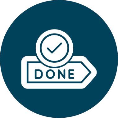 Modern simge, vektör illüstrasyonu yapıldı