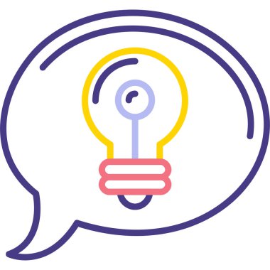 Soru işareti olan ampul. Basit tasarım