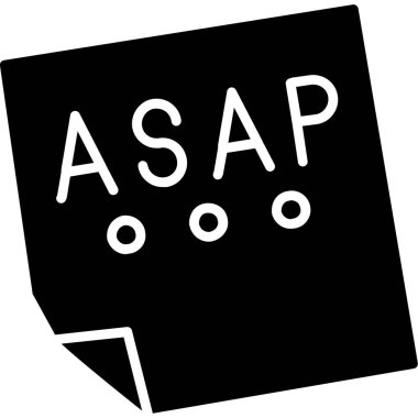 Siyah modern dosya simgesinin vektör illüstrasyonu