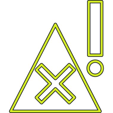 Yol simgesi, vektör illüstrasyonu