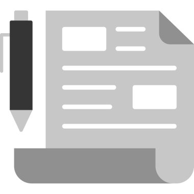 belge dosya simgesi doldurulmuş özet biçimi