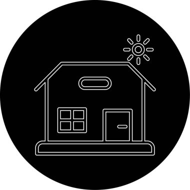 ev simgesi vektör illüstrasyonu