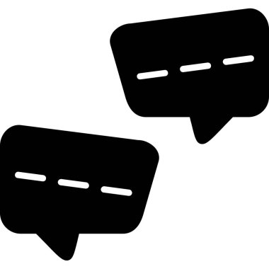 Konuşma baloncukları simgesi, vektör illüstrasyon tasarımı