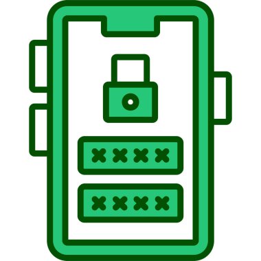 banka dolap renk ikonu vektör illüstrasyonu