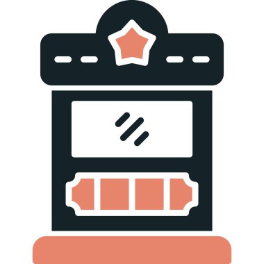 fırın ikonu vektör illüstrasyonu