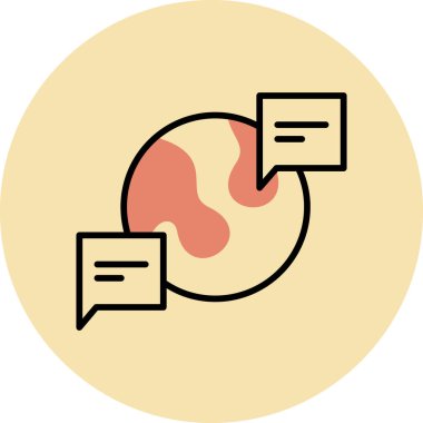 Modern bir simgenin vektör illüstrasyonu