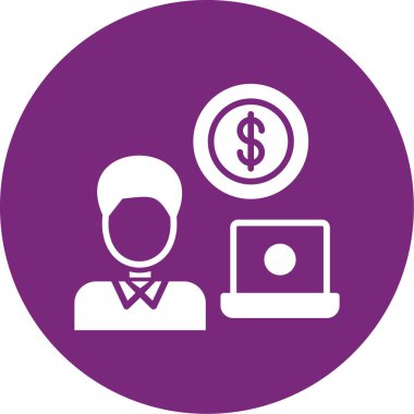 Dolar simgesi vektör illüstrasyonu