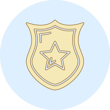 Kalkan. Web simgesi basit illüstrasyon