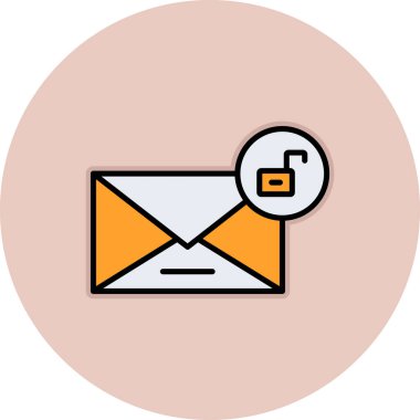 E-posta. Web simgesi basit illüstrasyon