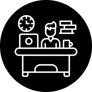 Masa simgesi, vektör illüstrasyonu