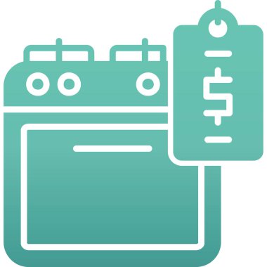 Takvim tarihi olay simgesi düz biçimli