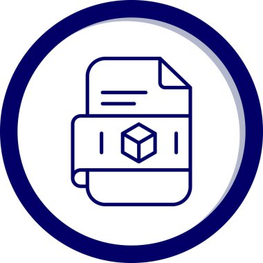 Dosya. Web simgesi basit illüstrasyon