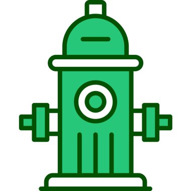 Büyük gözlü yeşil robot ve büyük robot. vektör illüstrasyonu