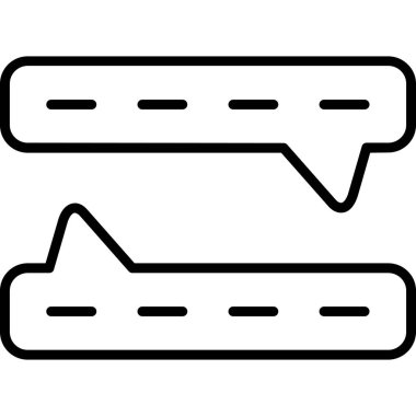 Sohbet simgesi, vektör çizimi