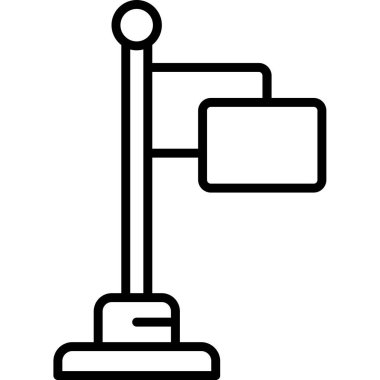 ofis simgesi, basit vektör illüstrasyonu