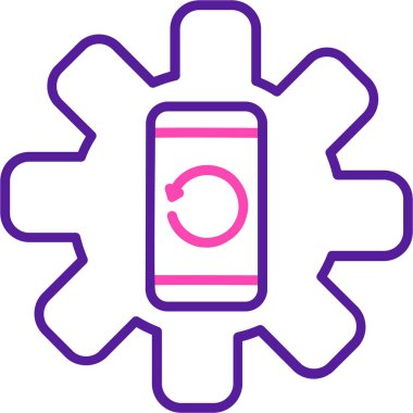 Teçhizat Web simgesi basit illüstrasyon