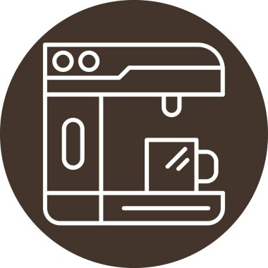 Vektör kahve makinesi simgesi