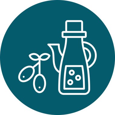 Makas ve kesme tahtası simgesi, vektör illüstrasyonu