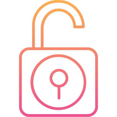 ikon vektör illüstrasyonunu kilitle