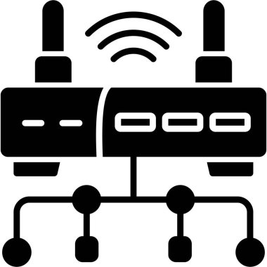 Yönlendirici. Web simgesi basit illüstrasyon