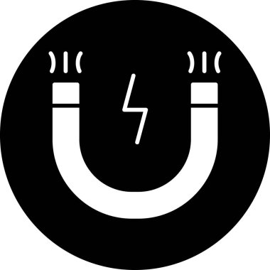 Elektrik kablosu simgesi. Web için dolgu vektör simgelerinin özet çizimi