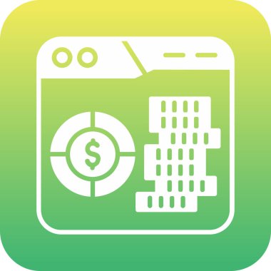 Dolar simgesi vektör illüstrasyonu