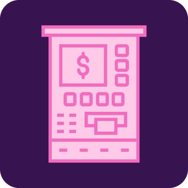 atm simge vektör illüstrasyonu