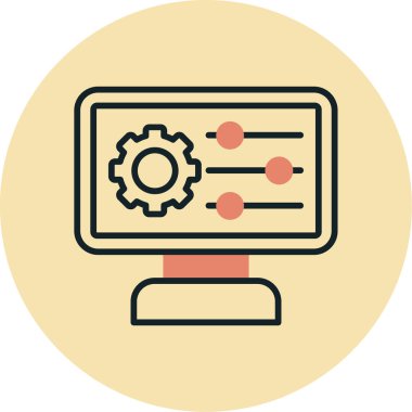 Web vektörü düz renk simgesi