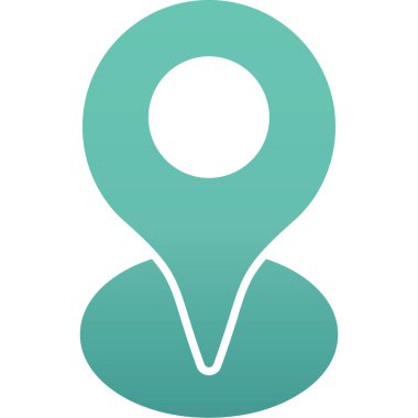 konum glyph daire simgesi tasarımı