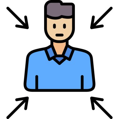 Avatar kişi simgesi - ana hatlar biçimi