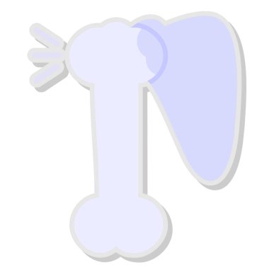 Vektör çizimi. Harfler beyaz balondan yapılmış..