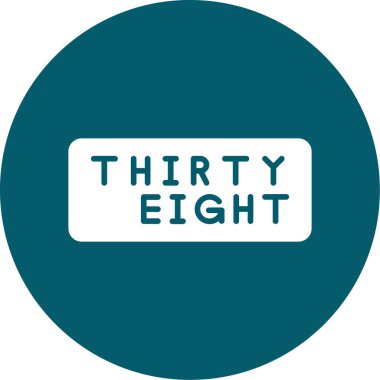 Daire içinde bir numara. vektör çizimi tasarımı