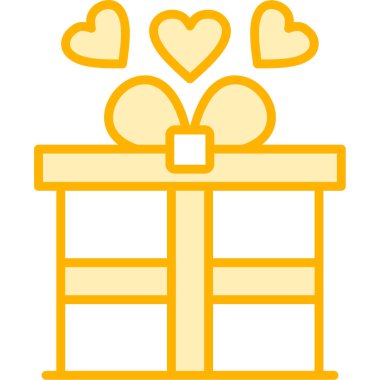 gift box with hearts vector illustration design