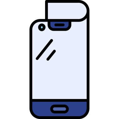 - Telefon. Web simgesi basit illüstrasyon